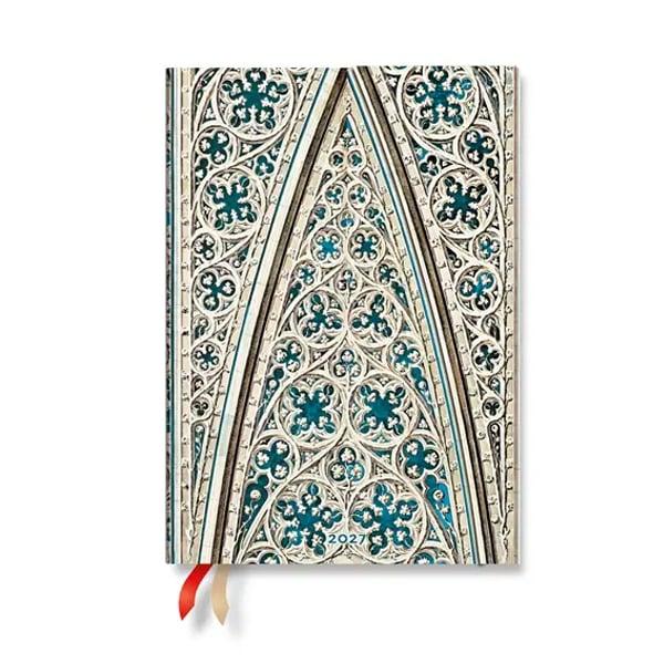 Paperblanks Планер Duomo di Milano, Midi, Verso, твърда корица, 88 листа, за 2027 година