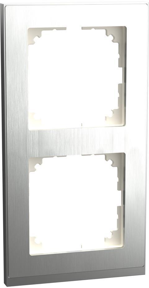 Рамка 2х цвят неръждаема стомана/алуминий, M-Pure Decor System M Merten SE | JAR Computers Рамка 2х цвят неръждаема стомана/алуминий, M-Pure Decor System M Merten SE