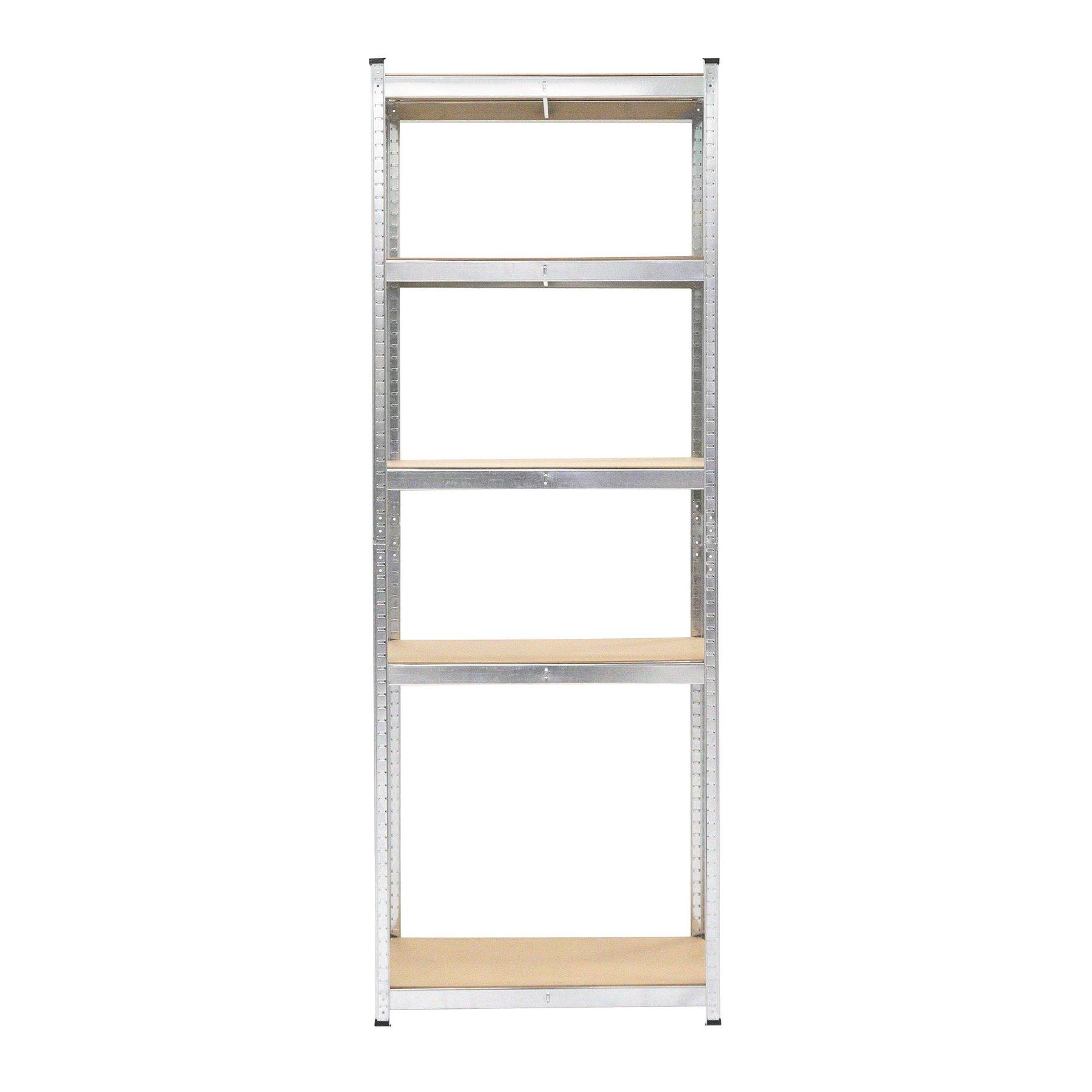 Стелаж RFG, метален, с 5 рафта, 800 х 400 х 2200 mm, MDF, до 200 kg