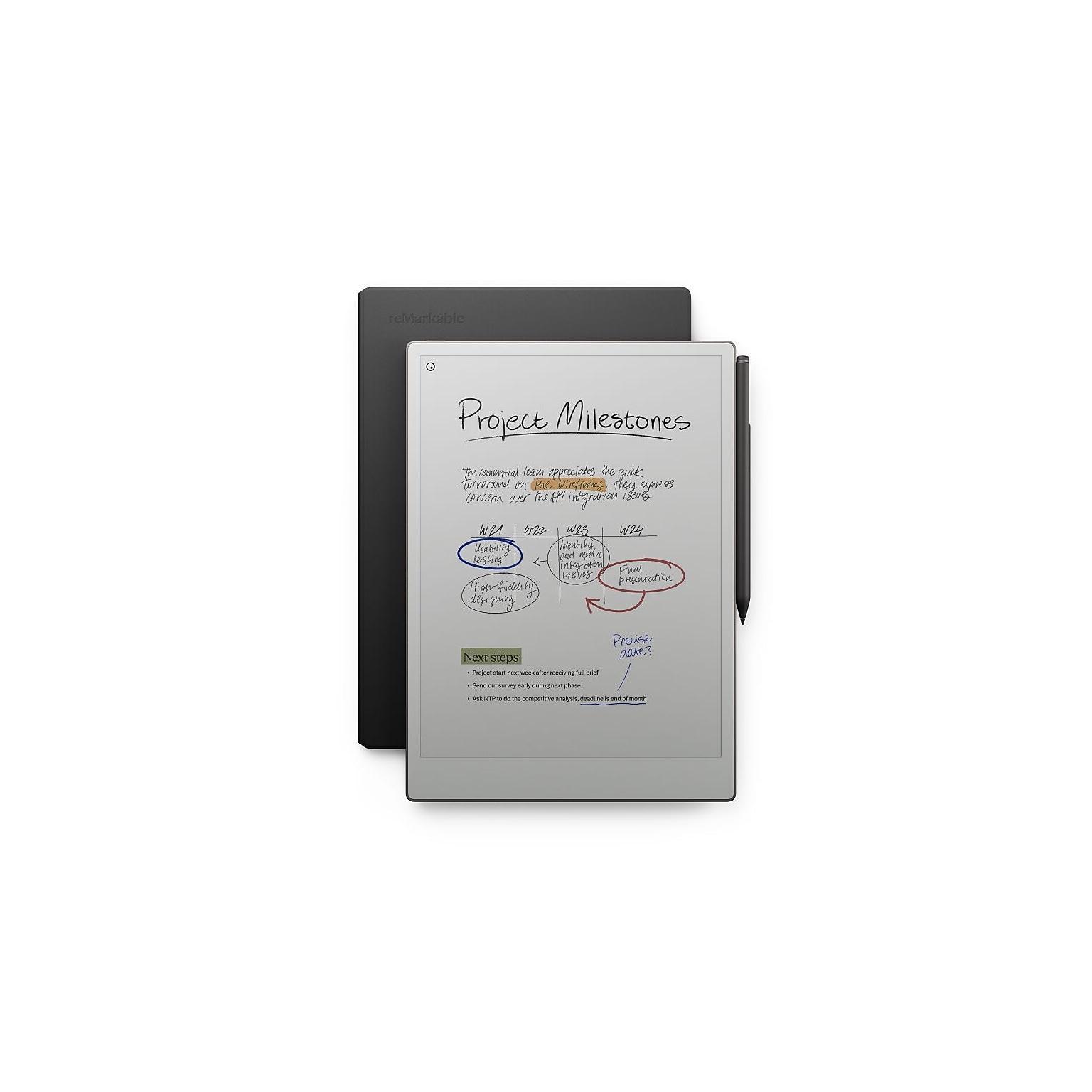 Таблет reMarkable Paper Pro 11.8" в комплект с Marker plus и Калъф Premium Brown Leather Book Folio