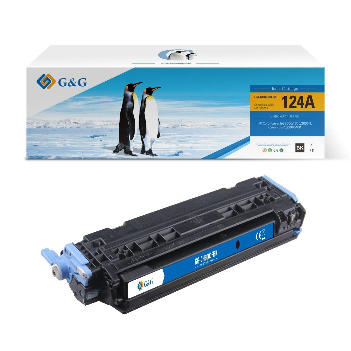 Тонер касета G&G Black Q6000A, унив., съвместима с HP LJ2600/1600/2605N/Canon LBP 5000/5100, 2500 к. | JAR Computers Тонер касета G&G Black Q6000A, унив., съвместима с HP LJ2600/1600/2605N/Canon LBP 5000/5100, 2500 к.