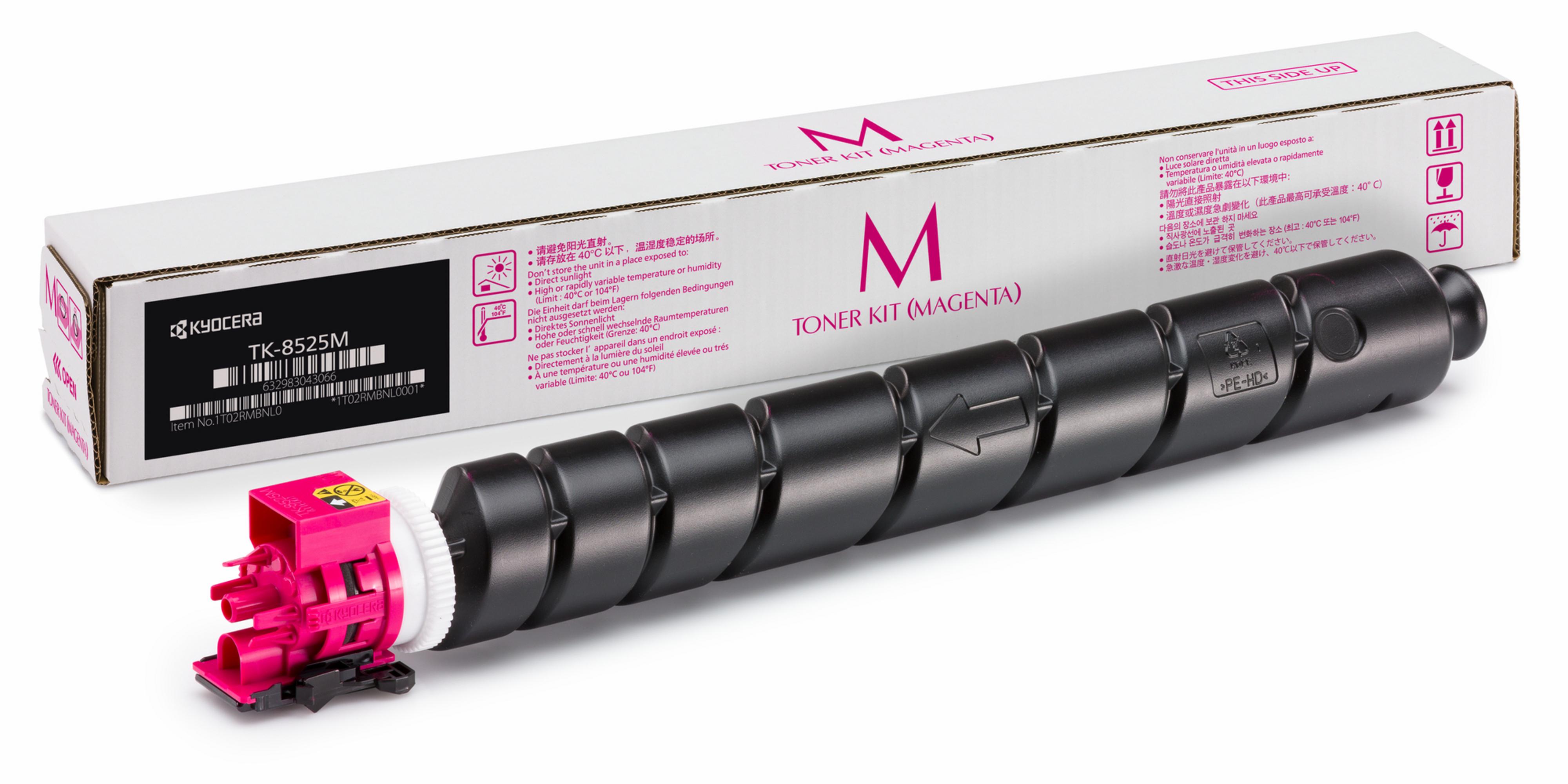 Тонер касета за Kyocera TASKalfa 4052ci/3553ci/4053ci/CS4052ci/CS3552ci - Toner - TK-8525M (TK8525M) / 1T02RMBNL1 - Magenta - PN 1T02RMBNL1 | JAR Computers Тонер касета за Kyocera TASKalfa 4052ci/3553ci/4053ci/CS4052ci/CS3552ci - Toner - TK-8525M (TK8525M) / 1T02RMBNL1 - Magenta - PN 1T02RMBNL1
