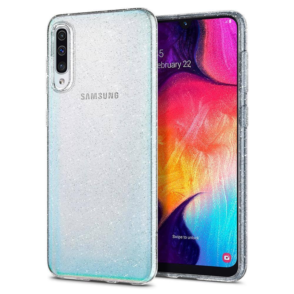 Тънък силиконов (TPU) калъф за Samsung Galaxy A50s, A50, A30s (прозрачен) - Spigen Liquid Crystal Glitter Case | JAR Computers Тънък силиконов (TPU) калъф за Samsung Galaxy A50s, A50, A30s (прозрачен) - Spigen Liquid Crystal Glitter Case