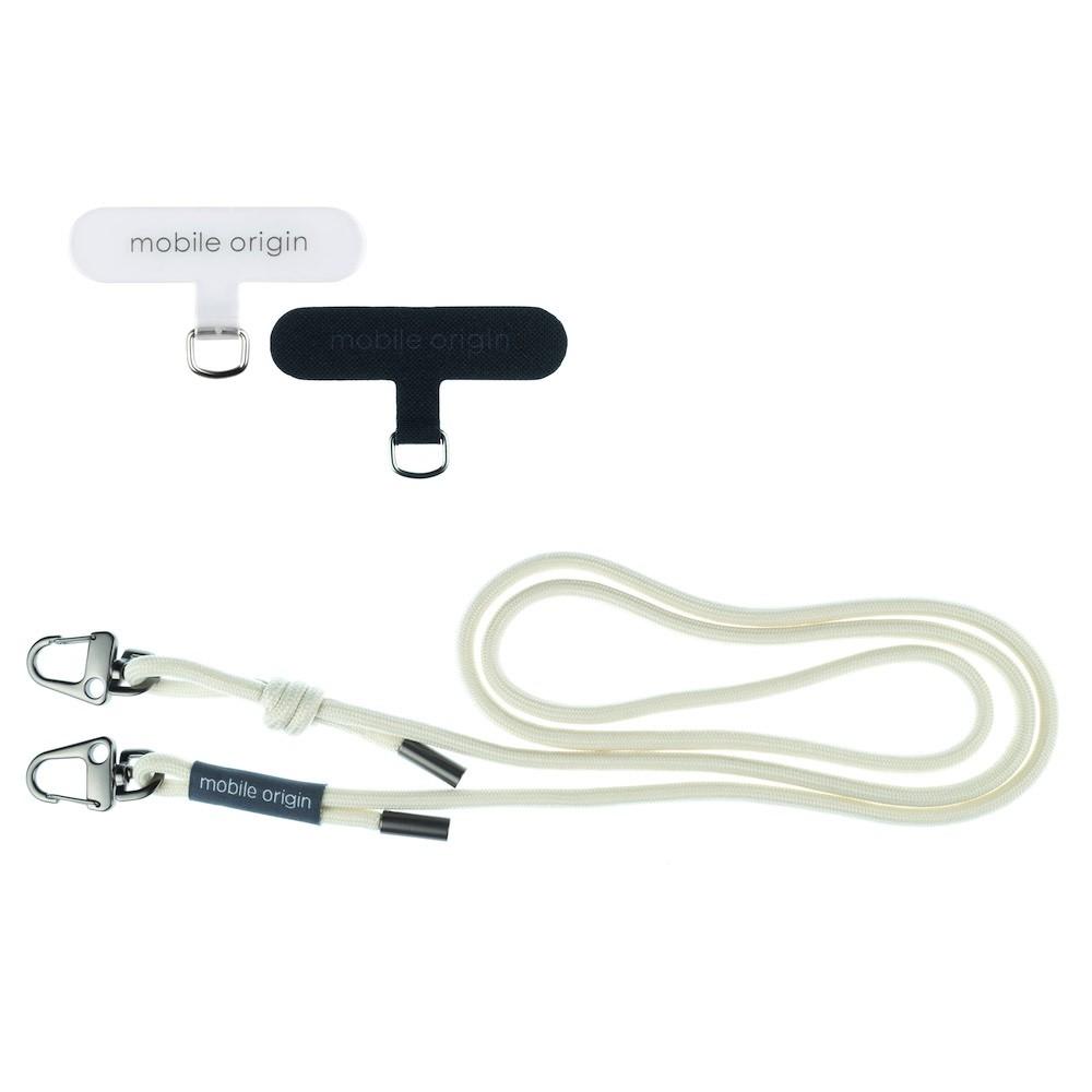 Универсална връзка за носене през врата за смартфони - Mobile Origin Lanyard Rope 6mm (бял) | JAR Computers Универсална връзка за носене през врата за смартфони - Mobile Origin Lanyard Rope 6mm (бял)
