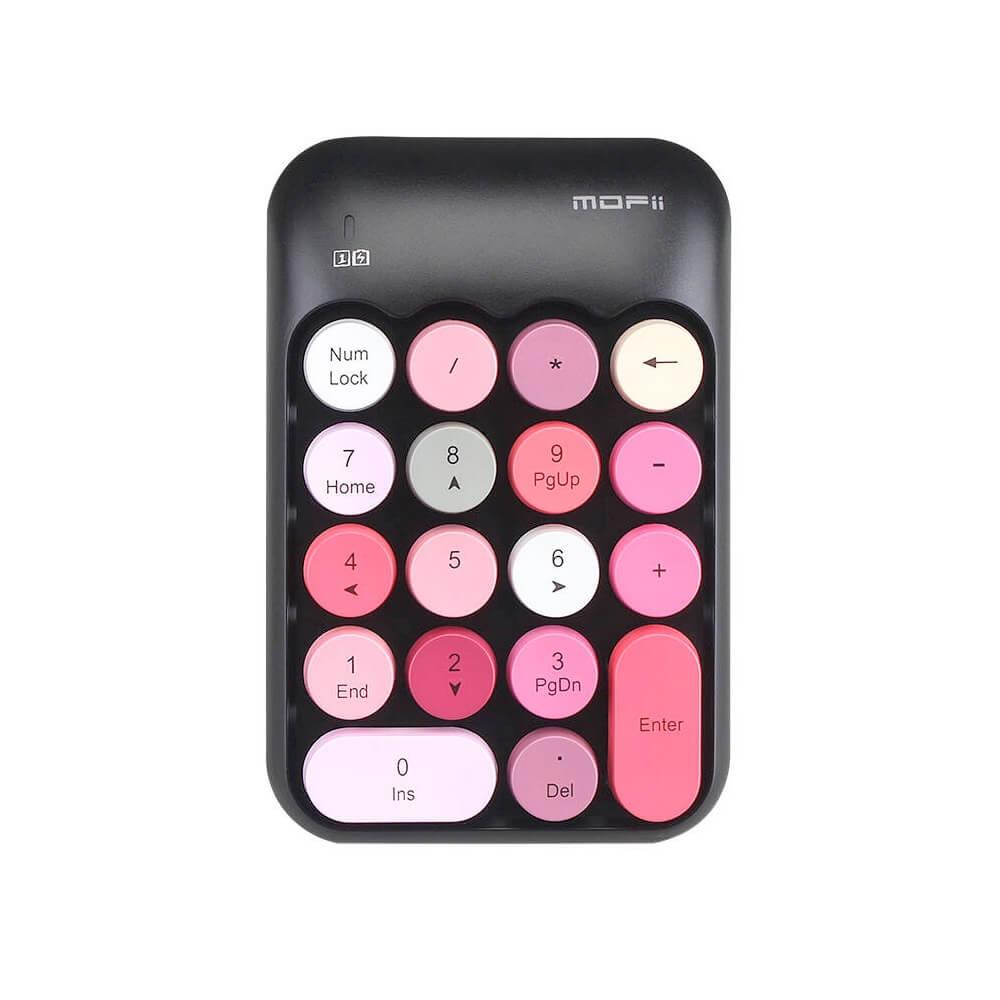 Безжична клавиатура тип калкулатор с 18 бутона за PC - MOFII X910 Wireless Numeric keypad (черен-червен) | JAR Computers Безжична клавиатура тип калкулатор с 18 бутона за PC - MOFII X910 Wireless Numeric keypad (черен-червен)