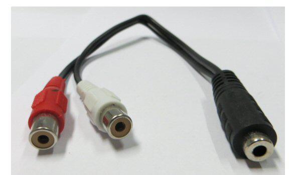 CABLE-470A 3.5mm Stereo /F/ - 2 RCA /F/