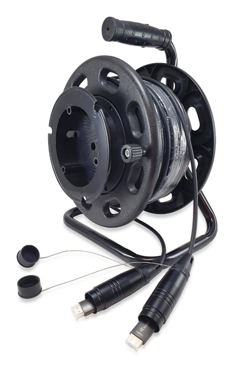 Equip HDMI 2.1 Active Optic Armored Cable, 25m, 8K/60Hz, 4K/120Hz, 48Gbps | JAR Computers Equip HDMI 2.1 Active Optic Armored Cable, 25m, 8K/60Hz, 4K/120Hz, 48Gbps