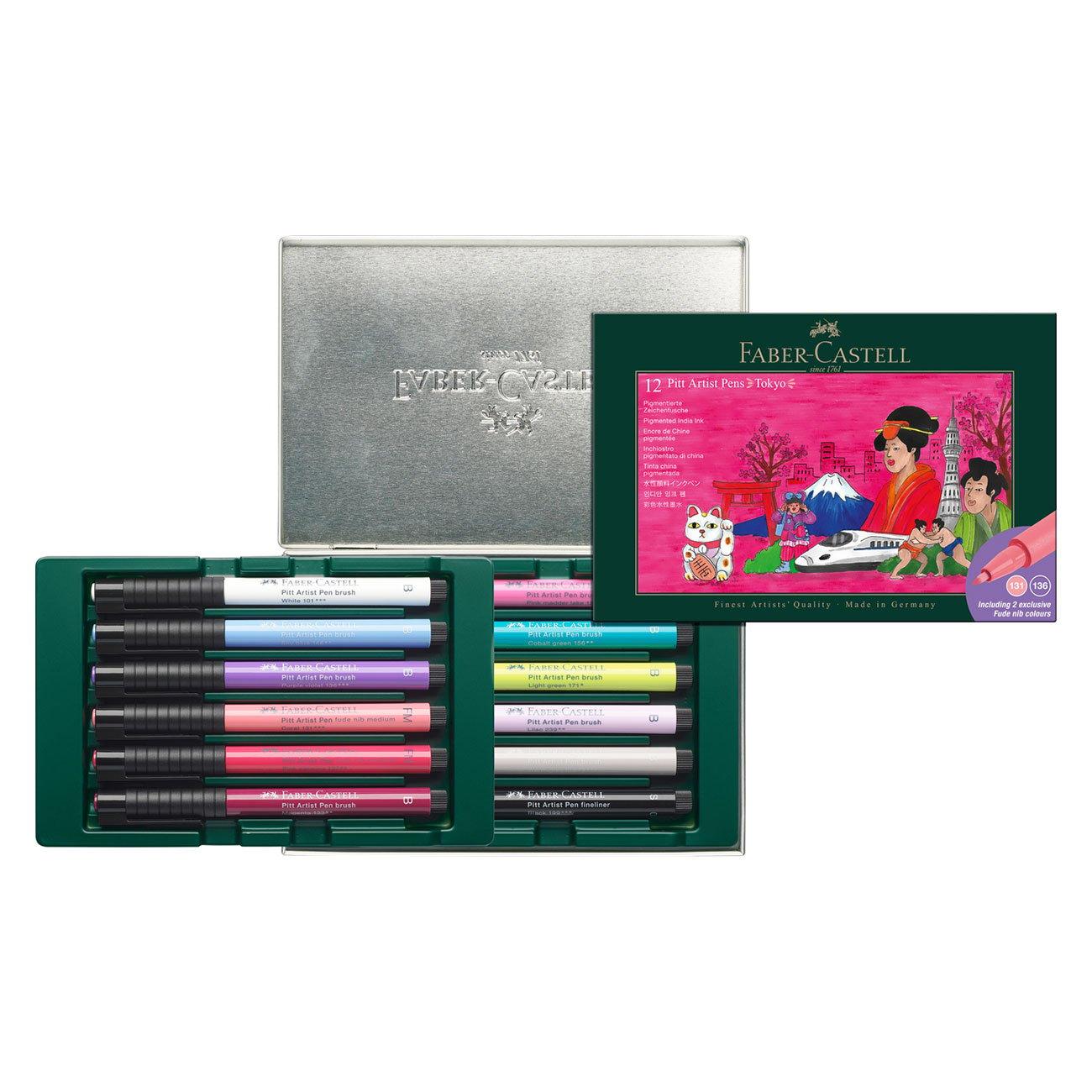 Faber-Castell Маркер Pitt Artist, Tokyo, 12 броя