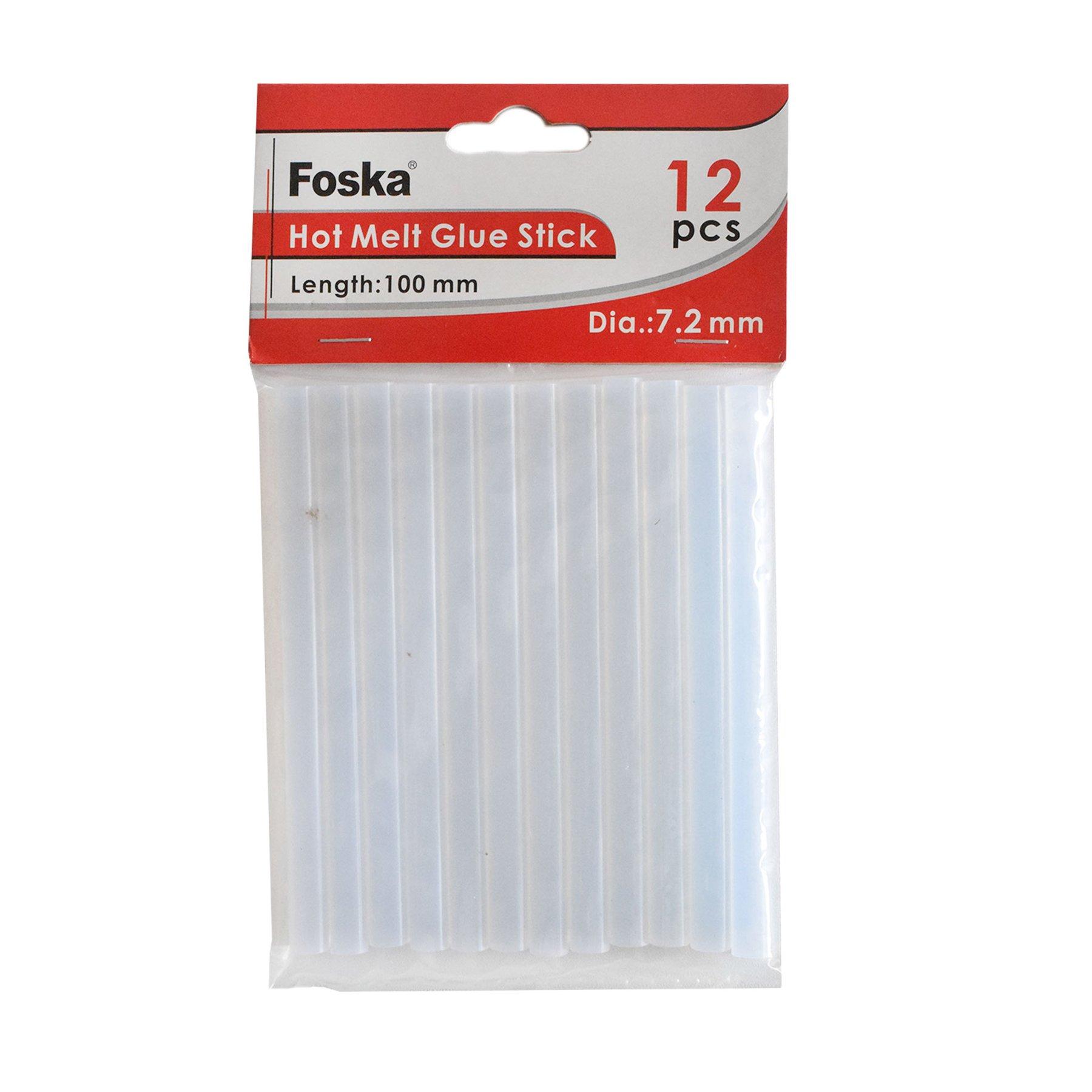 Foska Пръчки за пистолет с топъл силикон, 10 cm, Ø 7.2 mm, 12 броя | JAR Computers Foska Пръчки за пистолет с топъл силикон, 10 cm, Ø 7.2 mm, 12 броя
