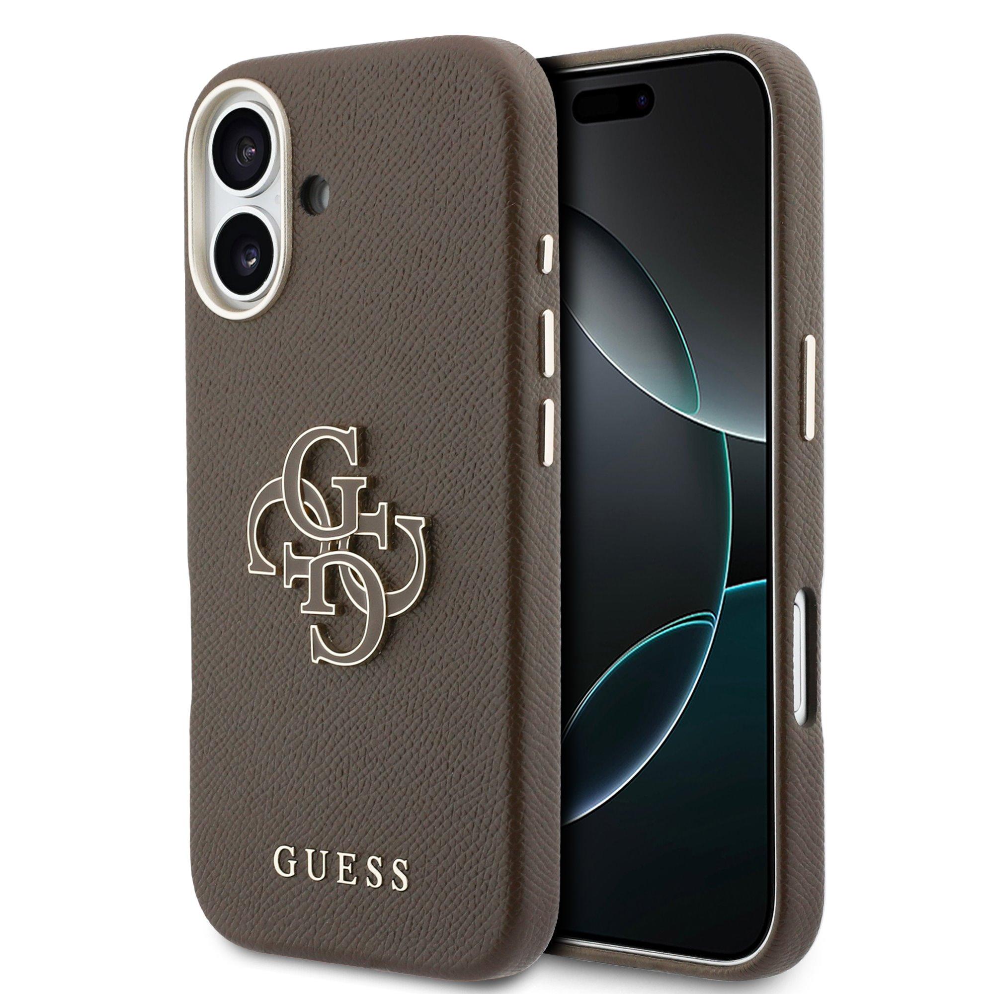 GUESS Калъф Apple iPhone 17, PU 4G Resin Metal Logo /кафяв/ - GUHCP17S5PS4RGGW | JAR Computers GUESS Калъф Apple iPhone 17, PU 4G Resin Metal Logo /кафяв/ - GUHCP17S5PS4RGGW