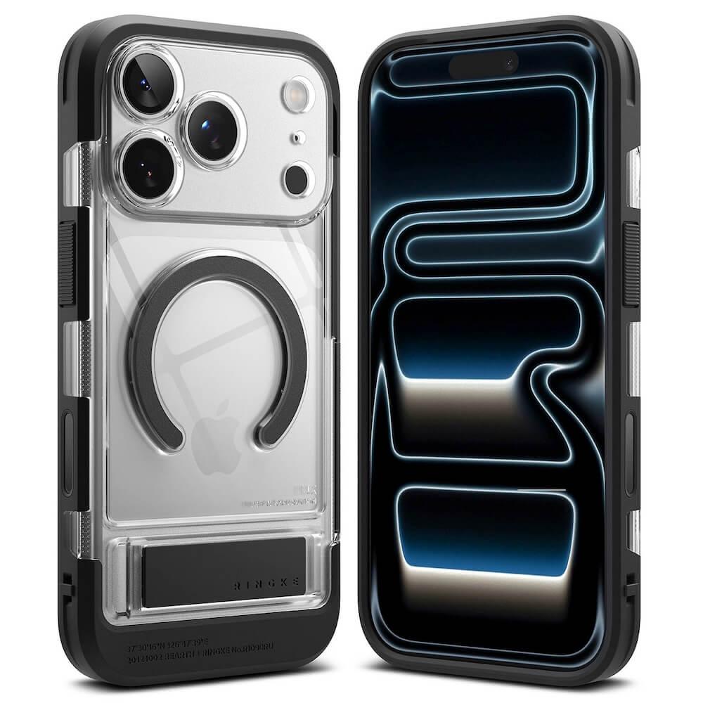 Хибриден удароустойчив кейс с MagSafe и вградена поставка за iPhone 17 Pro Max - Ringke UX Magnetic Hybrid Case (прозрачен) | JAR Computers Хибриден удароустойчив кейс с MagSafe и вградена поставка за iPhone 17 Pro Max - Ringke UX Magnetic Hybrid Case (прозрачен)