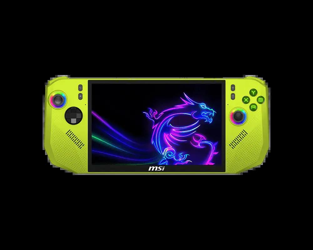 Игрова конзола MSI CLAW A8 BZ2EM-058GR - 8" IPS FHD+(1920x1200) 120Hz VRR, 24GB LPDDR5x, 1TB SSD, Windows 11 Home - Neon Green