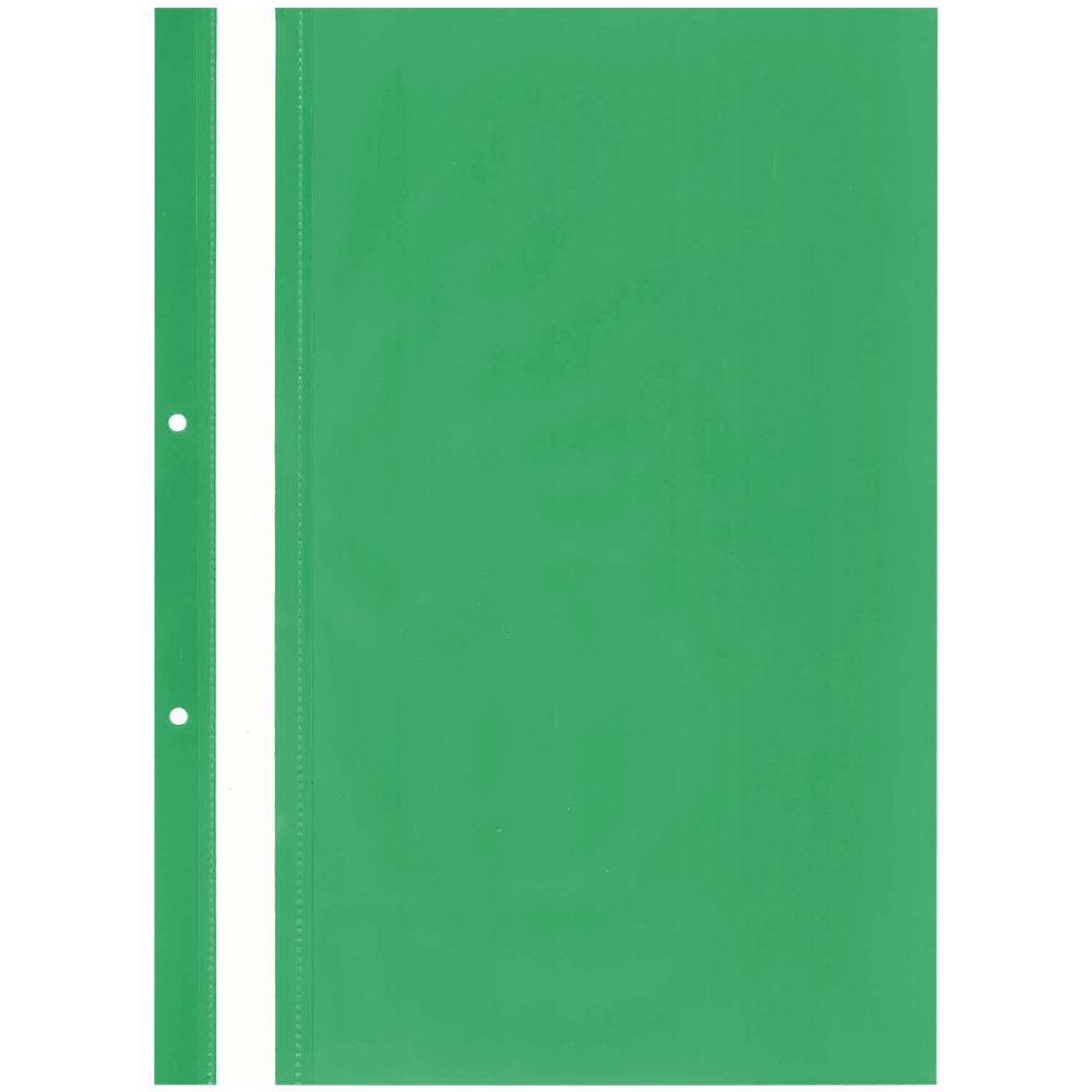Папка PVC с перфорация гланц зелен