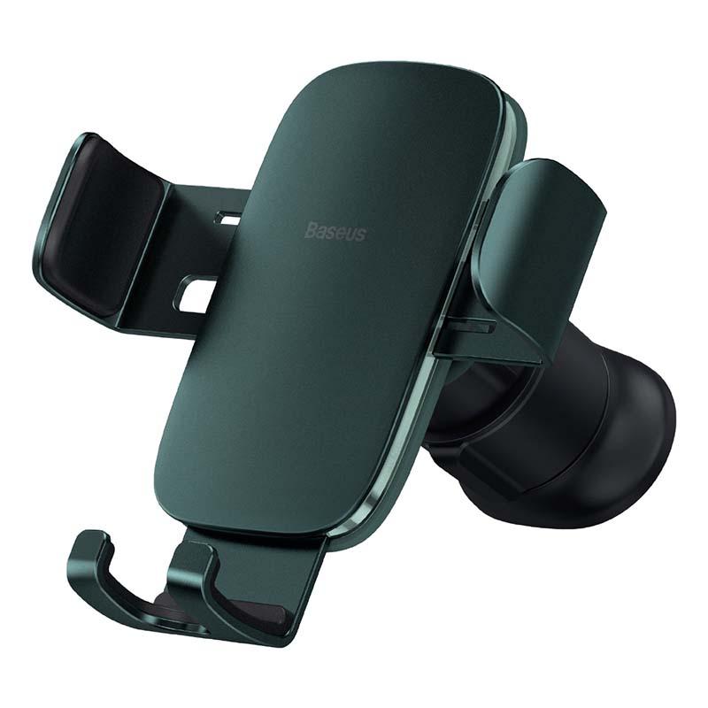 Поставка за радиатора на кола за смартфони с ширина до 86 мм - Baseus Metal Age II Gravity Car Vent Mount (SUJS000006) (зелен) | JAR Computers Поставка за радиатора на кола за смартфони с ширина до 86 мм - Baseus Metal Age II Gravity Car Vent Mount (SUJS000006) (зелен)