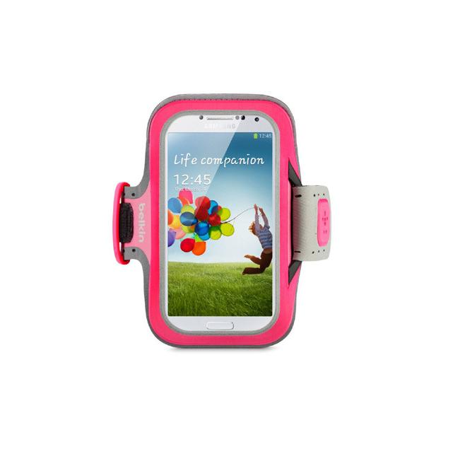 Спортен калъф за ръката за Samsung Galaxy S4 - Belkin SlimFit Armband (розов) | JAR Computers Спортен калъф за ръката за Samsung Galaxy S4 - Belkin SlimFit Armband (розов)