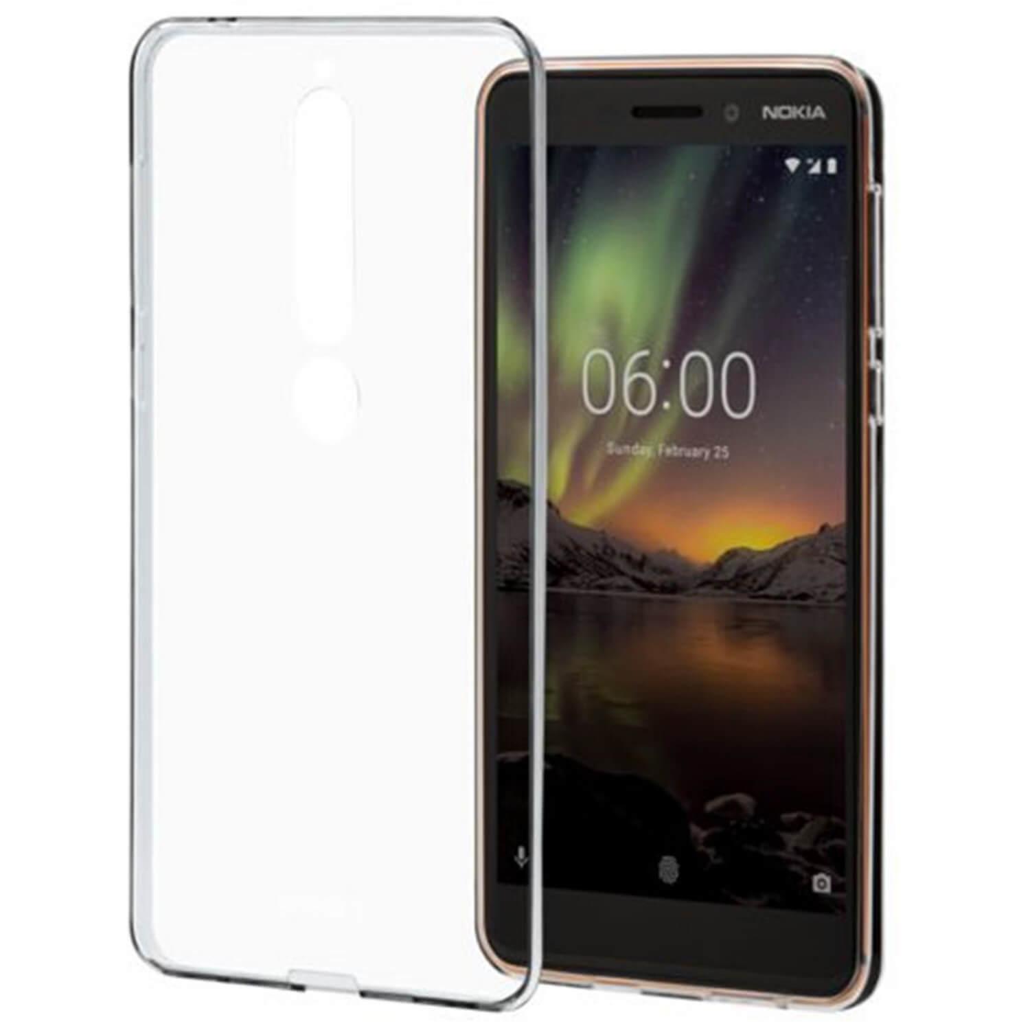 Тънък силиконов (TPU) калъф за Nokia 6.1 (2018) - Nokia Slim Crystal Cover CC-110 (прозрачен) | JAR Computers Тънък силиконов (TPU) калъф за Nokia 6.1 (2018) - Nokia Slim Crystal Cover CC-110 (прозрачен)