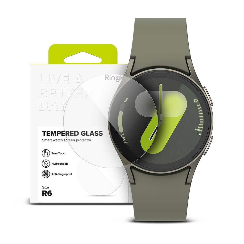 4 броя стъклени защитни покрития за дисплея на Samsung Galaxy Watch 7 44мм - Ringke R6 Tempered Glass 4 Pack (прозрачен) | JAR Computers 4 броя стъклени защитни покрития за дисплея на Samsung Galaxy Watch 7 44мм - Ringke R6 Tempered Glass 4 Pack (прозрачен)