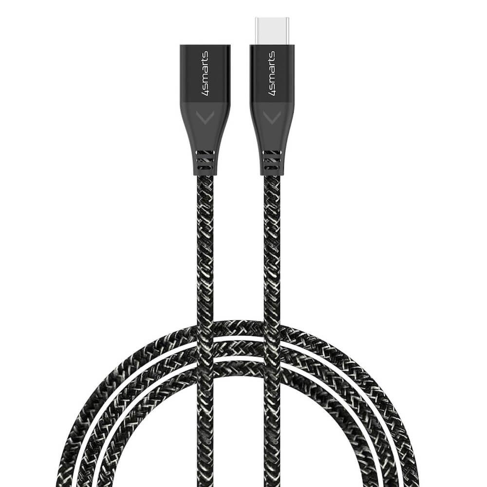 4smarts Extension Cable USB-C Male to Female 60W - удължителен USB-C кабел (150 см) (черен)