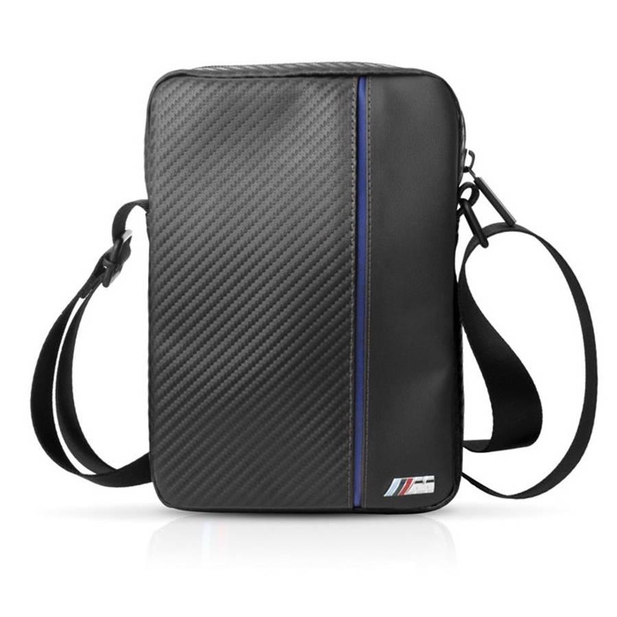 Дизайнерска чанта с презрамка за таблети до 10.2 инча - BMW Carbon Inspiration Tablet Bag (черен-син) | JAR Computers Дизайнерска чанта с презрамка за таблети до 10.2 инча - BMW Carbon Inspiration Tablet Bag (черен-син)