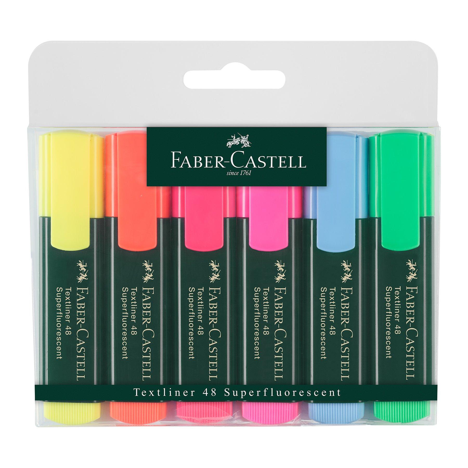 Faber-Castell Текст маркер 48, 6 цвята