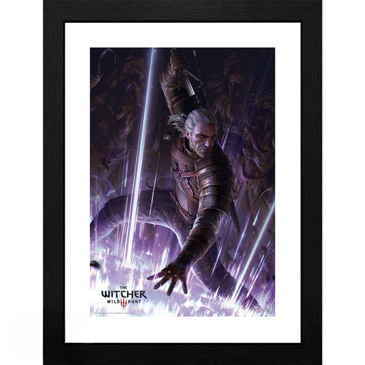 GBEYE THE WITCHER - Framed print &quot;Geralt&quot; (30x40)