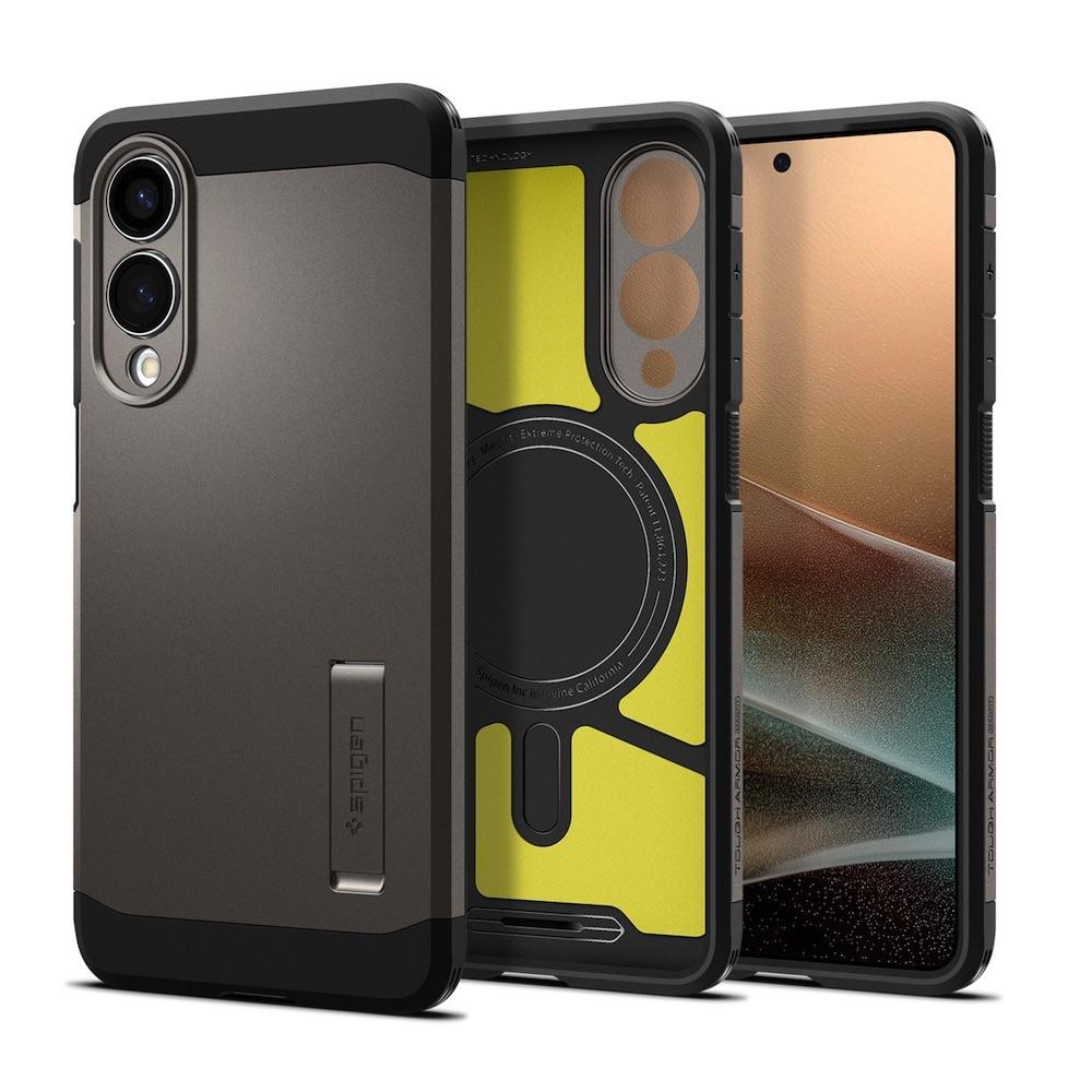 Хибриден кейс с най-висока степен на защита с MagSafe за Samsung Galaxy S25 Edge - Spigen Tough Armor MagSafe Case (тъмносив) | JAR Computers Хибриден кейс с най-висока степен на защита с MagSafe за Samsung Galaxy S25 Edge - Spigen Tough Armor MagSafe Case (тъмносив)