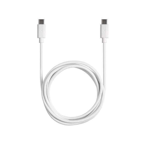Кабел Xtorm Essential USB-C PD100W, дължина 1 метър, бял цвят | JAR Computers Кабел Xtorm Essential USB-C PD100W, дължина 1 метър, бял цвят