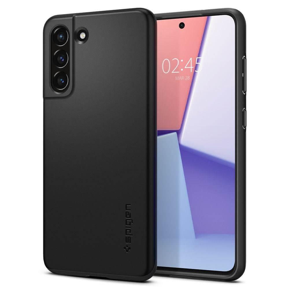 Качествен тънък матиран кейс за Samsung Galaxy S21 FE - Spigen Thin Fit Case (черен) | JAR Computers Качествен тънък матиран кейс за Samsung Galaxy S21 FE - Spigen Thin Fit Case (черен)