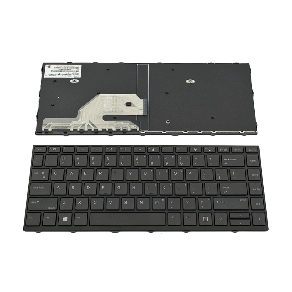 Клавиатура за лаптоп HP ProBook 430 G5 440 G5 445 G5 Черна с Черна Рамка с Кирилица / Black Frame Black