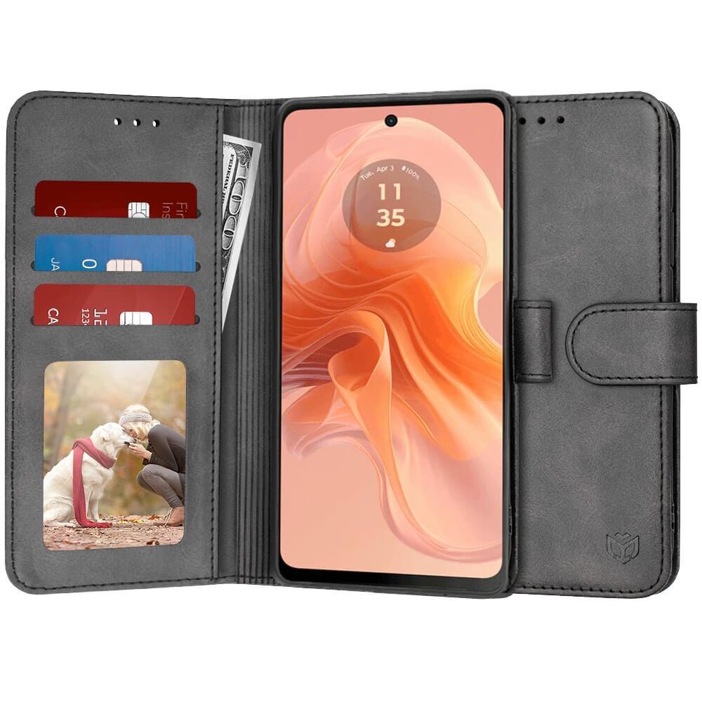 Кожен калъф, тип портфейл за Samsung Galaxy A57 5G - Techsuit Diary Book Wallet Leather Flip Case (черен) | JAR Computers Кожен калъф, тип портфейл за Samsung Galaxy A57 5G - Techsuit Diary Book Wallet Leather Flip Case (черен)