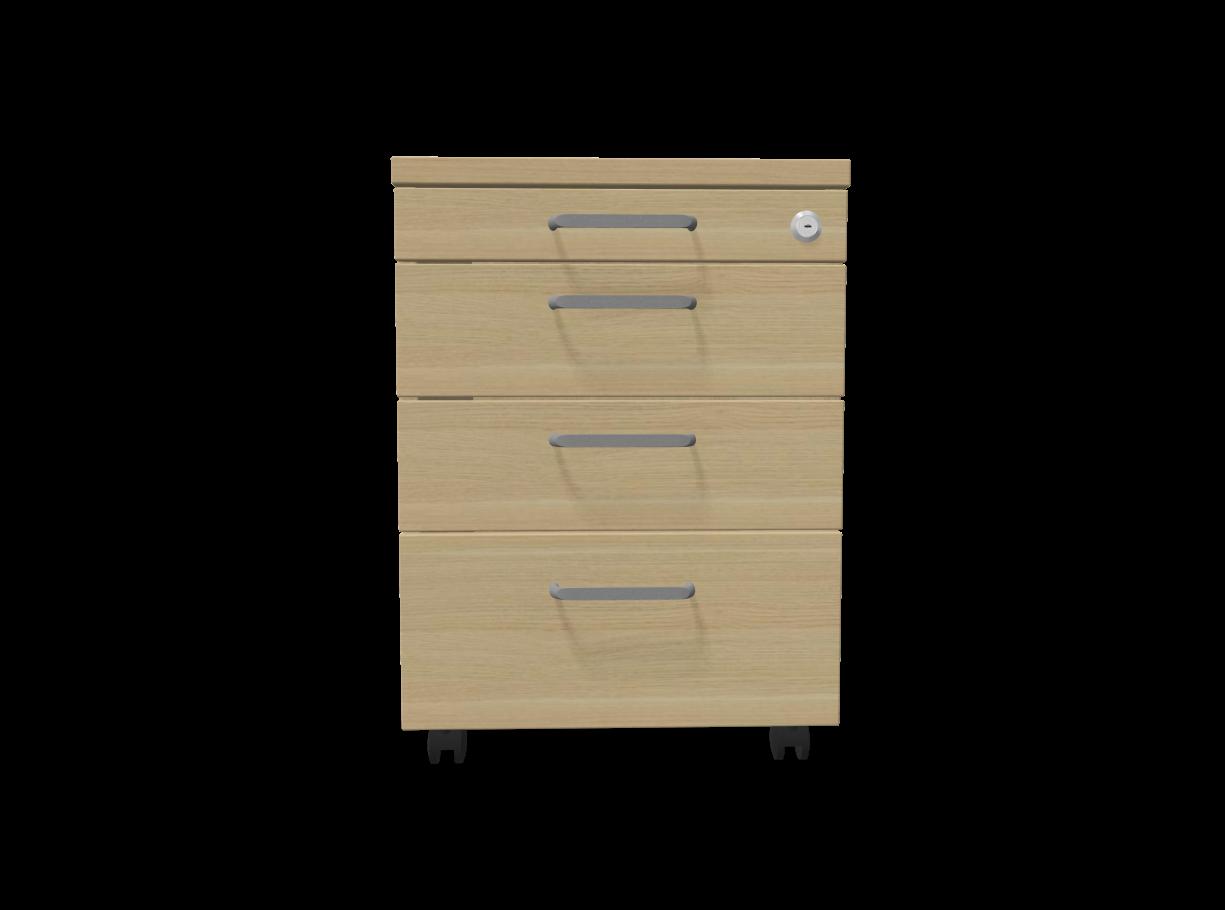 Мобилен контейнер с четири чекмеджета Easy Space 3D PD, 430х600х600мм, ПДЧ 18 мм, дъб Кайзерберг | JAR Computers Мобилен контейнер с четири чекмеджета Easy Space 3D PD, 430х600х600мм, ПДЧ 18 мм, дъб Кайзерберг