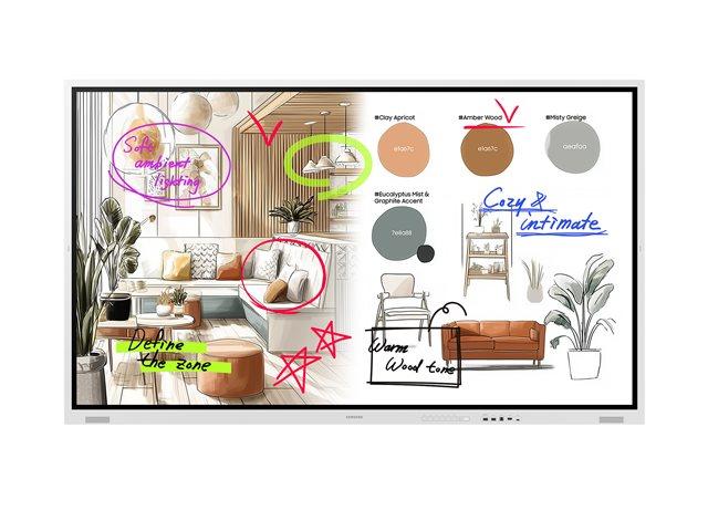 SAMSUNG FLIP 5 PRO WM85FX 85inch Tactile Infrared 20p UHD 3840x2160 16:9 300nit without glass 220nit with glass
