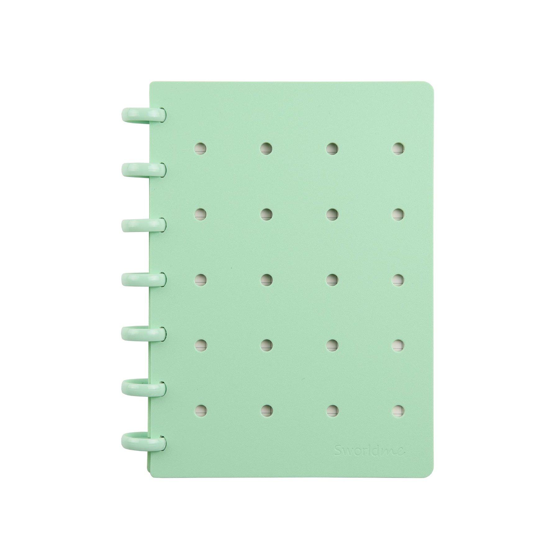Sworld Тетрадка ME, А5, със спирала, 80 листа, с 2 аксесоара, зелена