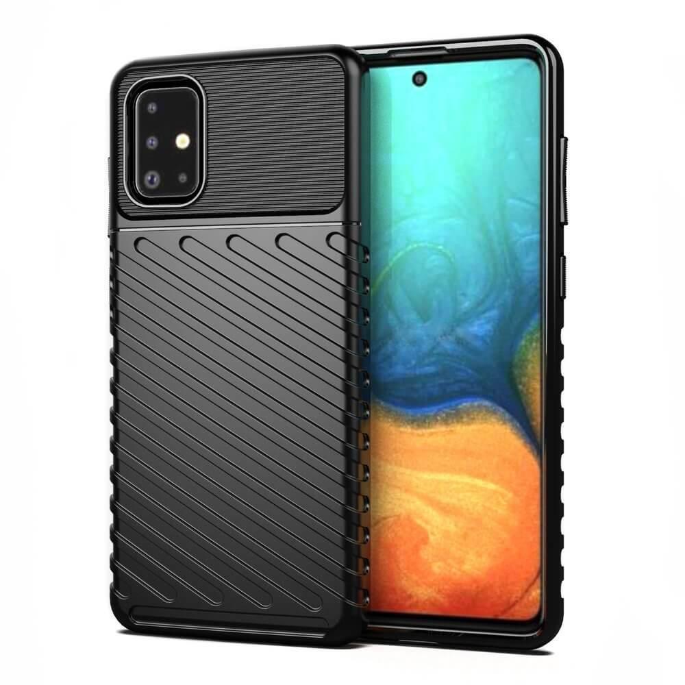 Удароустойчив силиконов (TPU) калъф за Samsung Galaxy A21s - Thunder Rugged TPU Case (черен) | JAR Computers Удароустойчив силиконов (TPU) калъф за Samsung Galaxy A21s - Thunder Rugged TPU Case (черен)