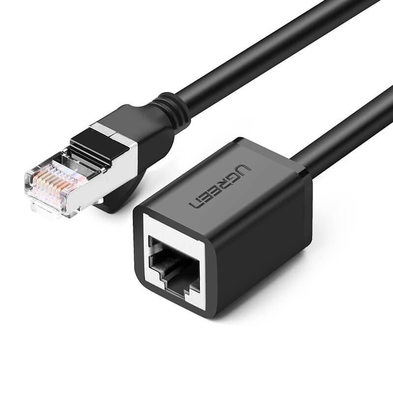 Удължителен Ethernet кабел (100 см) - Ugreen Ethernet Extension Cable RJ45 Cat 6 FTP 1000 Mbps (черен) | JAR Computers Удължителен Ethernet кабел (100 см) - Ugreen Ethernet Extension Cable RJ45 Cat 6 FTP 1000 Mbps (черен)