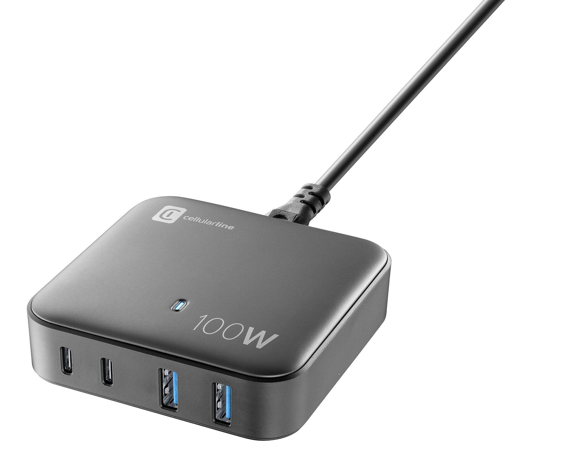 Зарядна станция 220V GaN 2xUSB, 2xUSB-C 100W | JAR Computers Зарядна станция 220V GaN 2xUSB, 2xUSB-C 100W