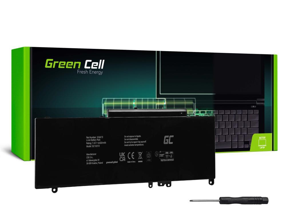 Батерия за лаптоп Dell Latitude E5250 E5450 E5550 G5M10 0WYJC2  7,6V 6200mAh GREEN CELL