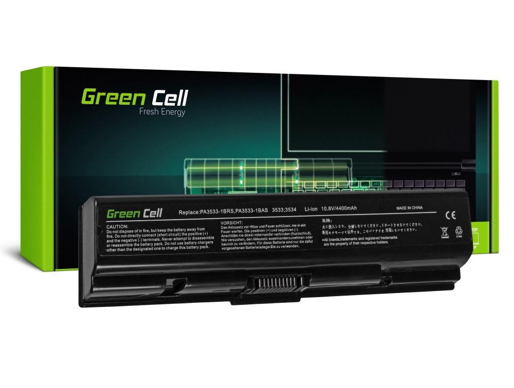 Батерия  за лаптоп GREEN CELL, Toshiba Satellite A200 A300 A500 L200 L300 L500 PA3534U, 10.8V, 4400 mAh | JAR Computers Батерия  за лаптоп GREEN CELL, Toshiba Satellite A200 A300 A500 L200 L300 L500 PA3534U, 10.8V, 4400 mAh