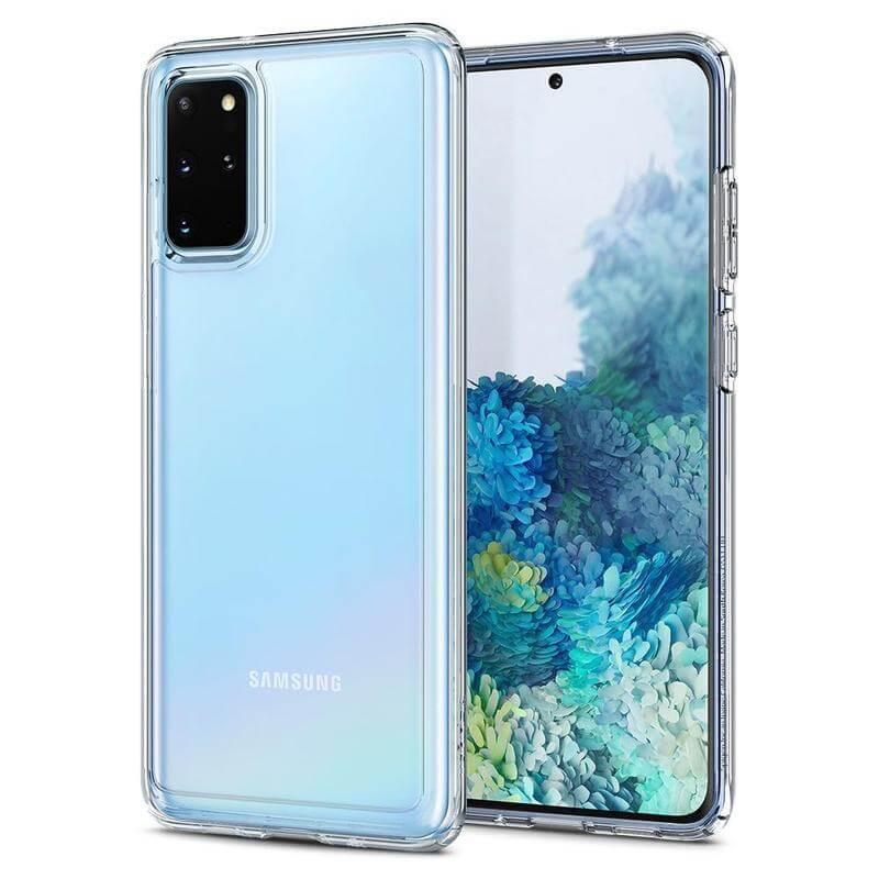 Хибриден кейс с висока степен на защита за Samsung Galaxy S20 Plus - Spigen Crystal Hybrid Case (прозрачен) | JAR Computers Хибриден кейс с висока степен на защита за Samsung Galaxy S20 Plus - Spigen Crystal Hybrid Case (прозрачен)