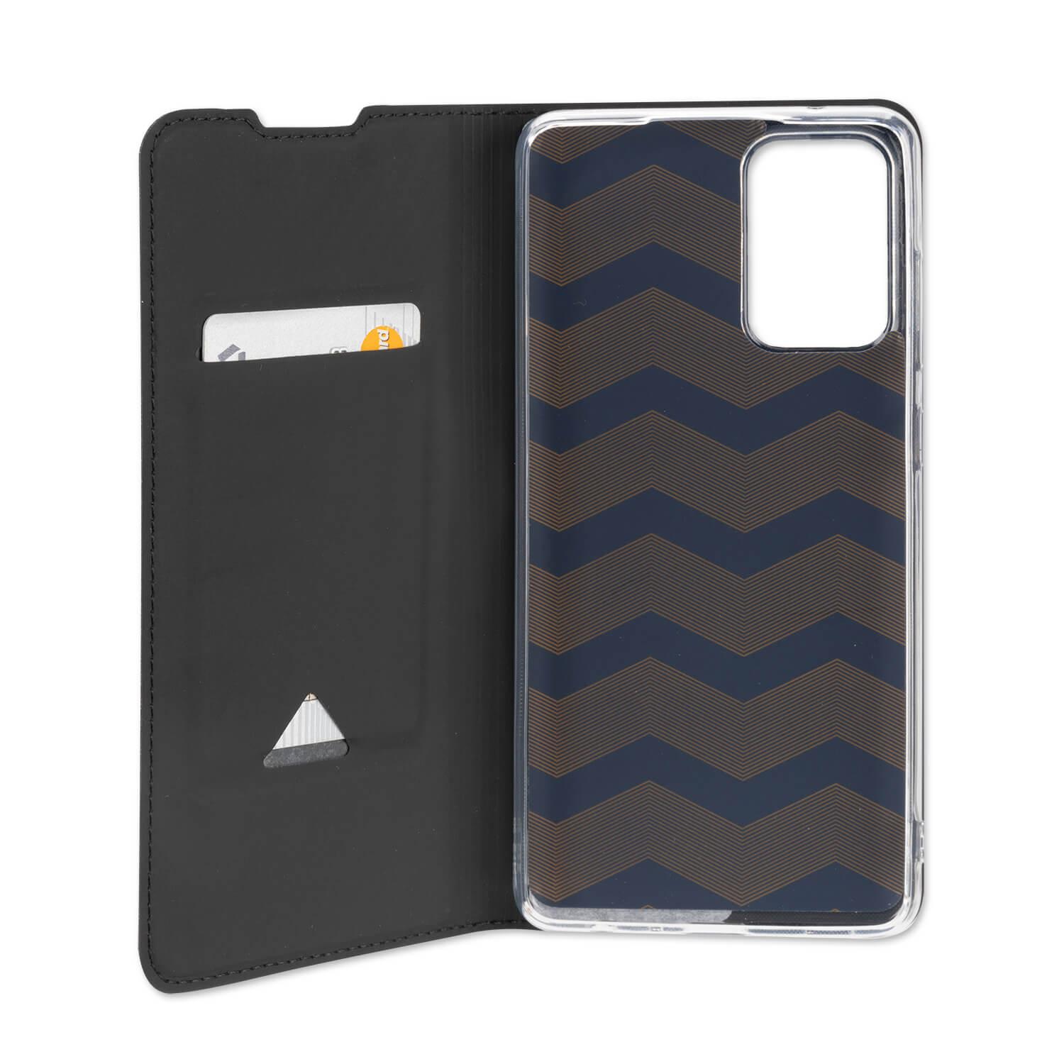 Кожен калъф с поставка и отделение за кр. карта за Samsung Galaxy A52 5G - 4smarts Flip Case URBAN Lite (черен) | JAR Computers Кожен калъф с поставка и отделение за кр. карта за Samsung Galaxy A52 5G - 4smarts Flip Case URBAN Lite (черен)