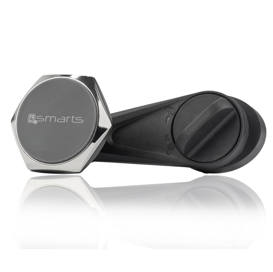Магнитна поставка за радиатора на кола за iPhone и смартфони - 4smarts Ultimag Magnetic Clampmag Plus Car Holder (черен) | JAR Computers Магнитна поставка за радиатора на кола за iPhone и смартфони - 4smarts Ultimag Magnetic Clampmag Plus Car Holder (черен)