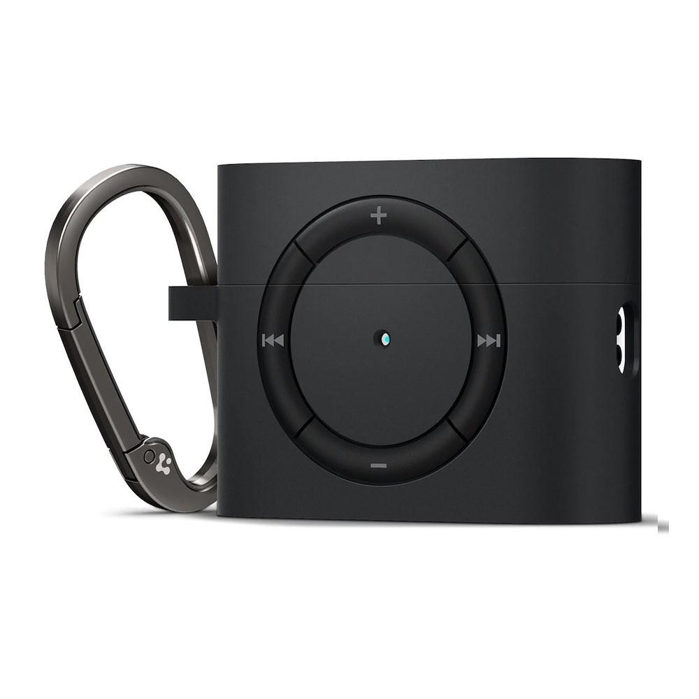 Силиконов калъф с карабинер за Apple Airpods Pro 2 - Spigen Airpods Pro 2 Classic Shuffle Silicone Case (тъмносив) | JAR Computers Силиконов калъф с карабинер за Apple Airpods Pro 2 - Spigen Airpods Pro 2 Classic Shuffle Silicone Case (тъмносив)