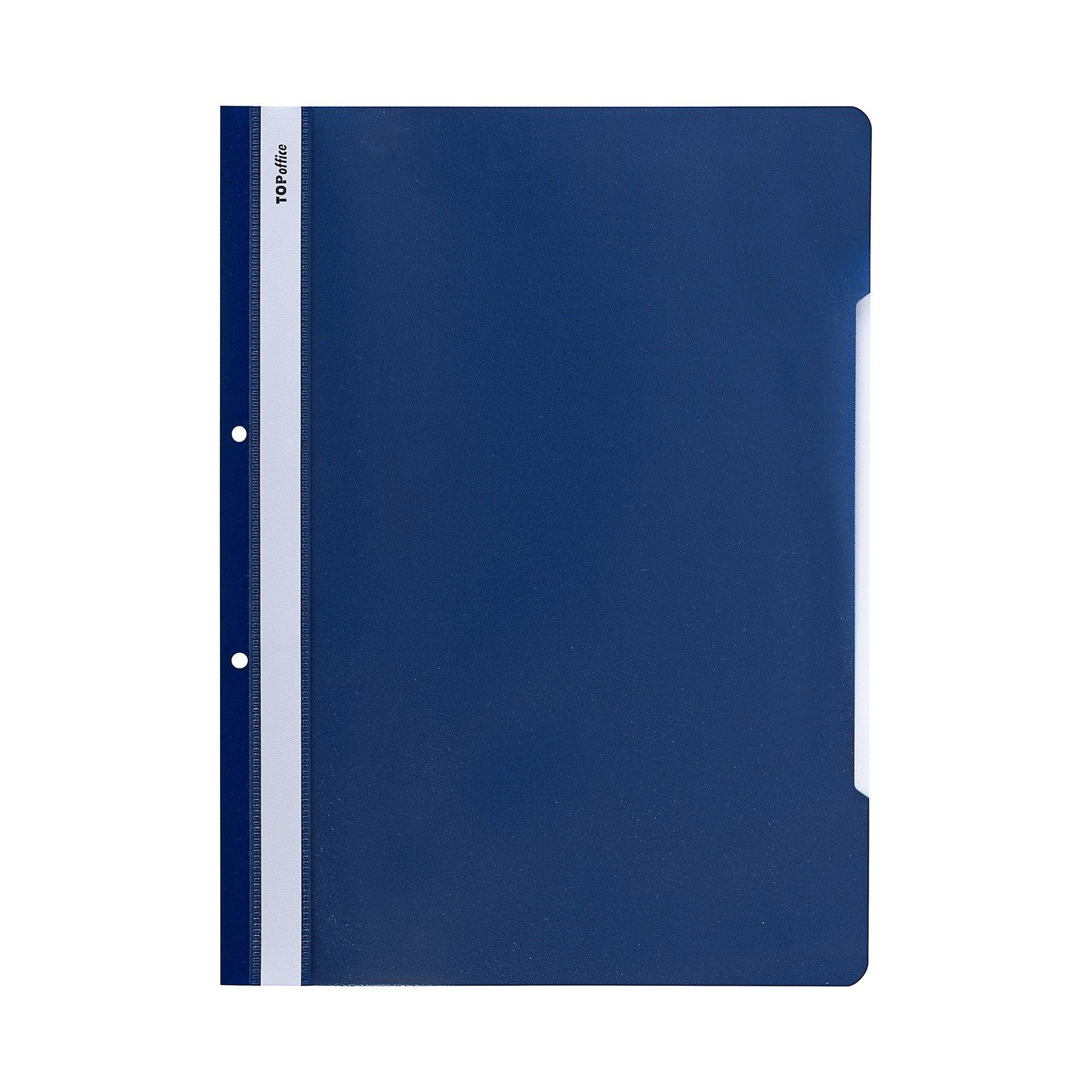 Top Office Папка, PP, с перфорация, тъмносиня, 50 броя | JAR Computers Top Office Папка, PP, с перфорация, тъмносиня, 50 броя