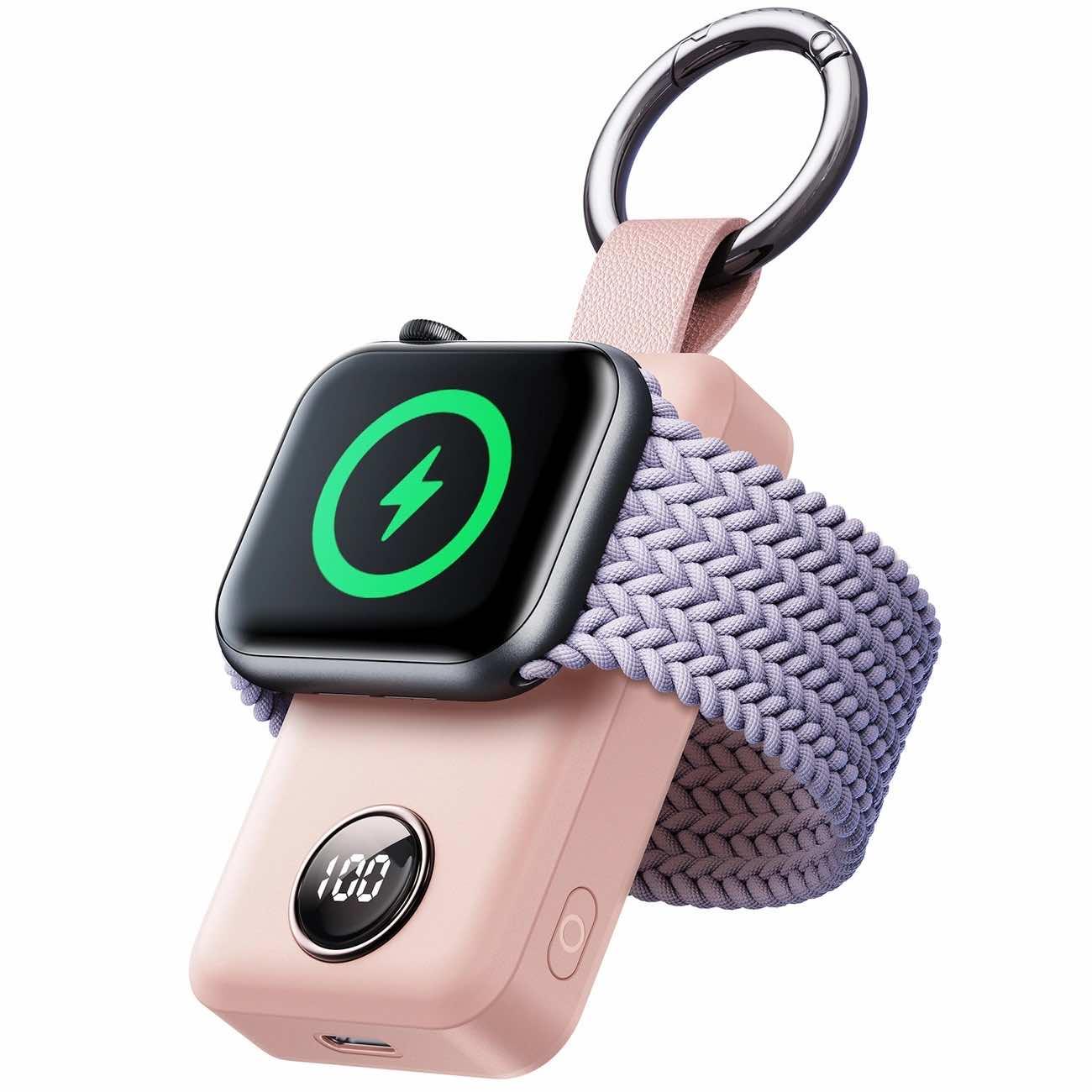 Външна батерия за зареждане на Apple Watch - Joyroom Power Bank Apple Watch 2000 mAh (розов) | JAR Computers Външна батерия за зареждане на Apple Watch - Joyroom Power Bank Apple Watch 2000 mAh (розов)