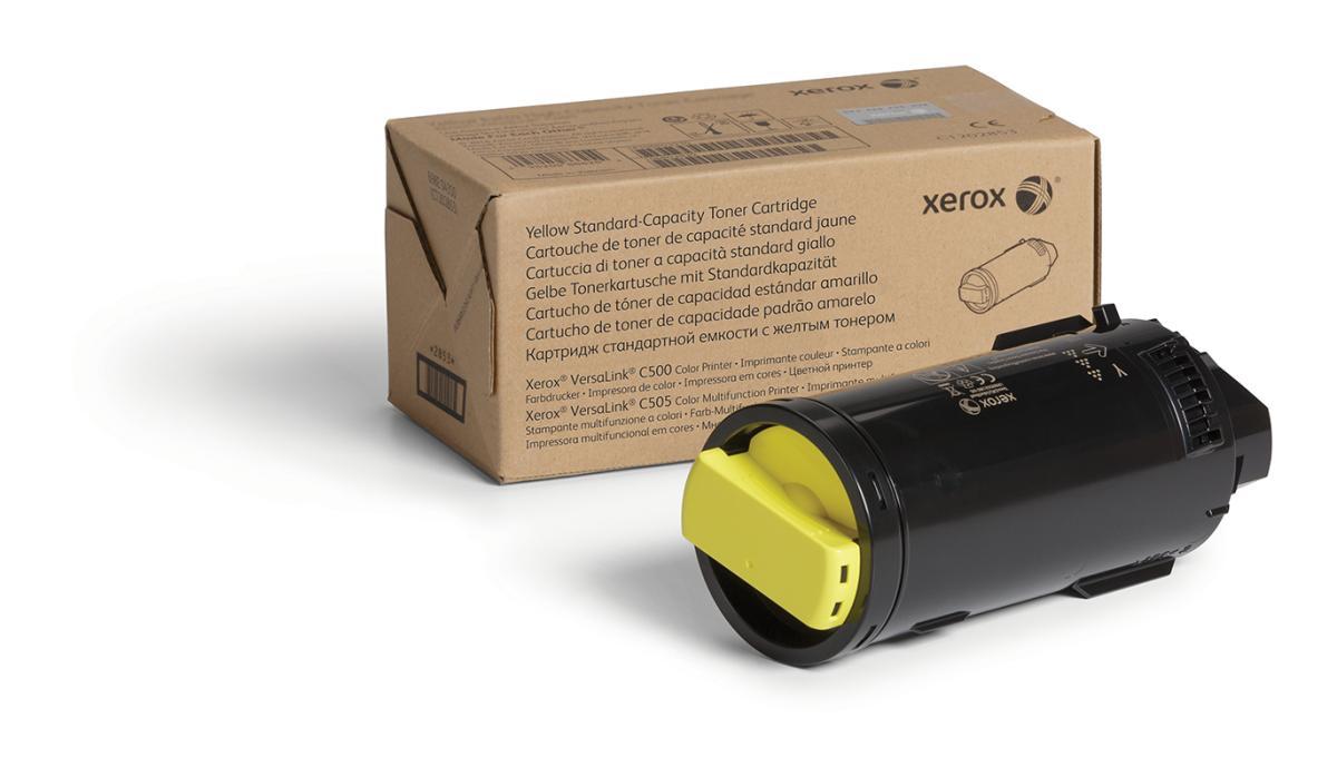 Xerox Genuine ® VersaLink® C500 Color Printer/C505 Color Multifunction Printer Yellow Standard capacity Toner Cartridge (2400 Pages) - 106R03861 | JAR Computers Xerox Genuine ® VersaLink® C500 Color Printer/C505 Color Multifunction Printer Yellow Standard capacity Toner Cartridge (2400 Pages) - 106R03861