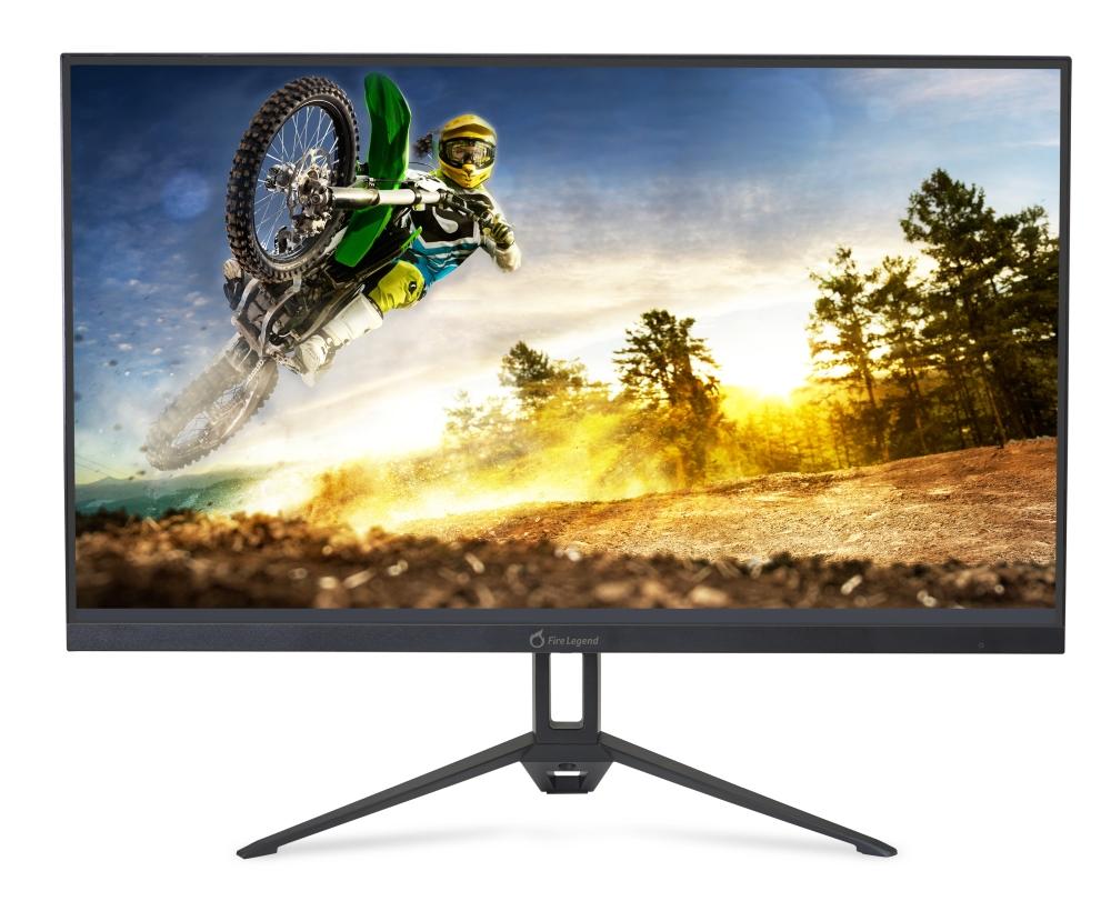 Aopen 24KG3YS1bipx, 23.8'' IPS, FHD (1920x1080), ZeroFrame, FreeSync, 180Hz, 1ms, 100M:1, 250 nits, 1x HDMI 2.1, 1x DP 1.2, Audio Out, BlueLightShield, Tilt, Black