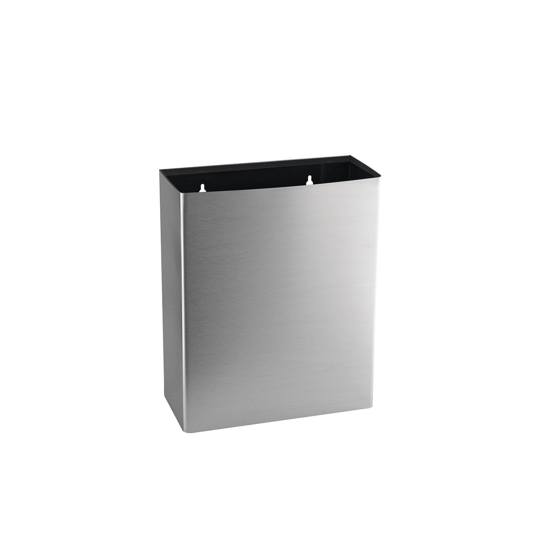 Кош за отпадъци Dayco, отворен, метален, 36 х 16 х 44 cm, 23 L, инокс