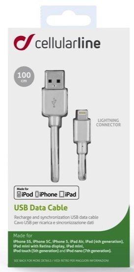 Кабел Cellularline USB - LIGHTNING IPHONE 5/6 | JAR Computers Кабел Cellularline USB - LIGHTNING IPHONE 5/6