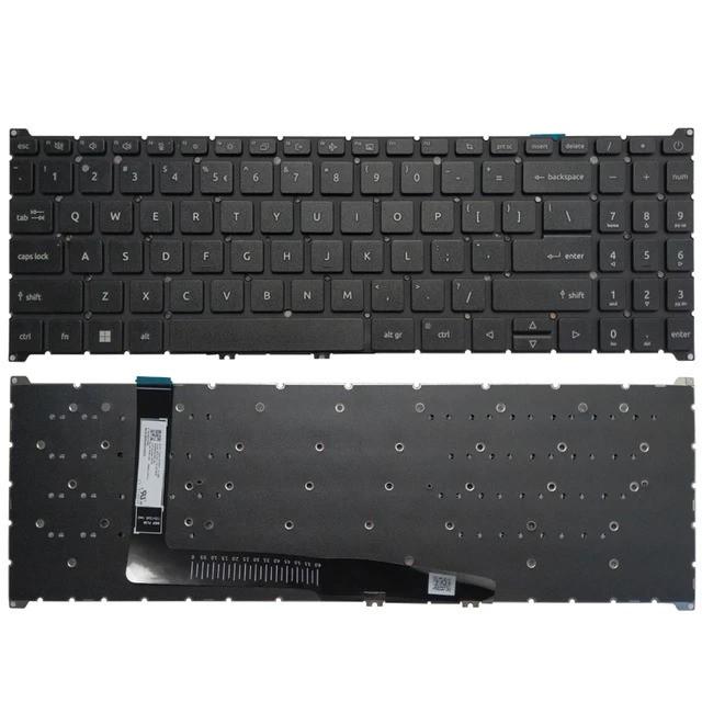 Клавиатура за лаптоп Acer Aspire A315-59G A515-57 A515-57G Черна Без Рамка с Подсветка | JAR Computers Клавиатура за лаптоп Acer Aspire A315-59G A515-57 A515-57G Черна Без Рамка с Подсветка