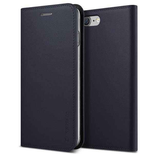 Кожен калъф (естествена кожа), тип портфейл за iPhone 8, iPhone 7 - Verus Genuine Leather Diary Case (тъмносин) | JAR Computers Кожен калъф (естествена кожа), тип портфейл за iPhone 8, iPhone 7 - Verus Genuine Leather Diary Case (тъмносин)